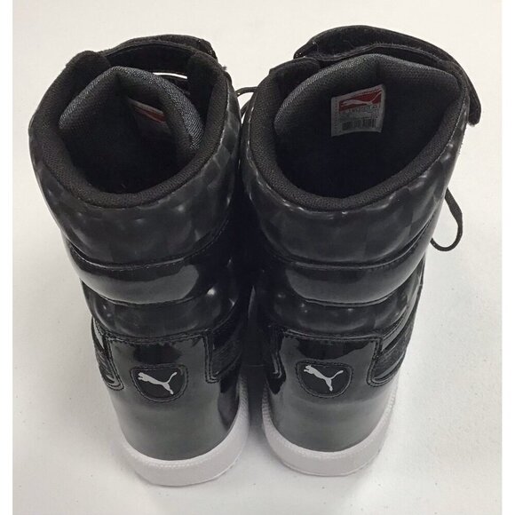 Woman’s Puma High Tops Black Size 8 🩶 - Picture 4 of 6